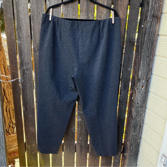 J.Jill Ponte Slim Leg Charcoal Gray Pull On Pants Sz XL - Picture 2 of 12